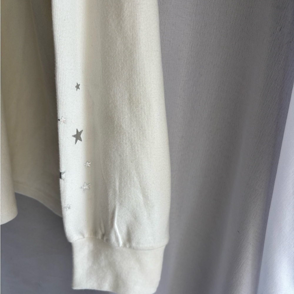 PJ Salvage Cream Top with Subtle Star Details - Picture 6 of 8